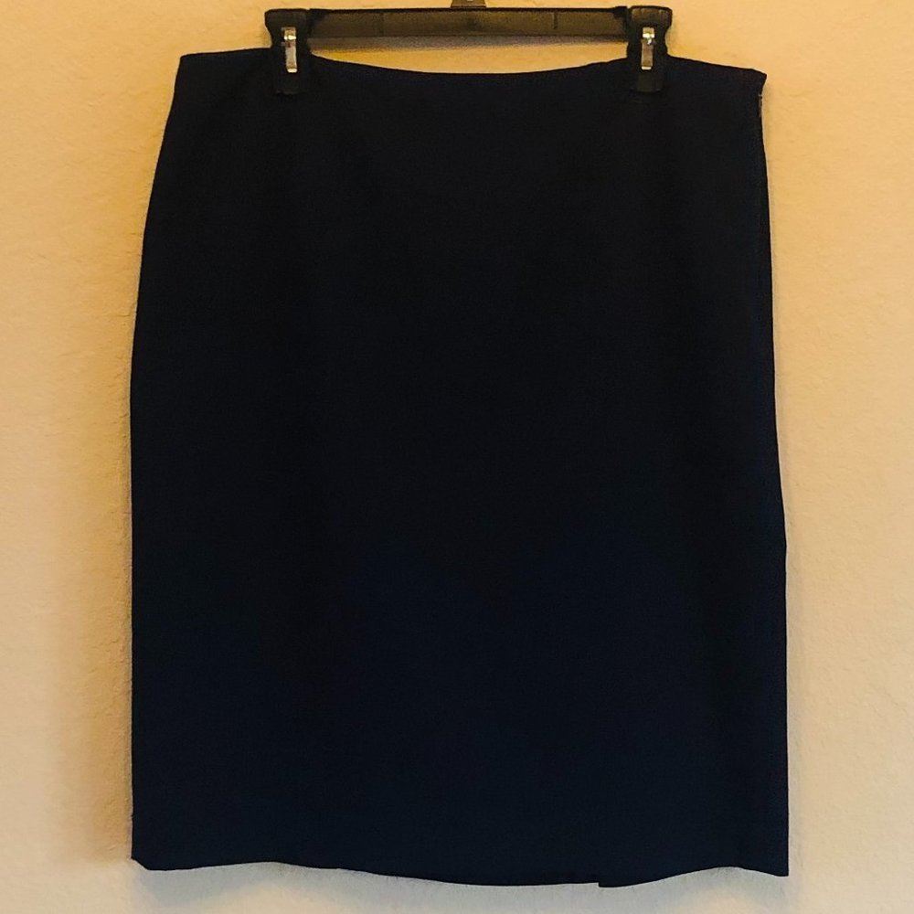 Kasper blue skirt with 2 back slits size 12